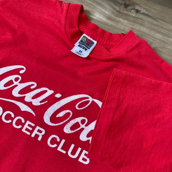 Vtg single stitch Coca Cola Soccer Club tee - Picture 2 of 3